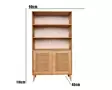 Bokhylla Hanah Home Hazeran Ek Massivt Trä 40x90x58 cm - Bokhyllor - 8683742868071 - 8