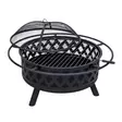 Hornet Premium Eldstad och Grill 91cm - Med Gnistgaller & Grillgaller - Trädgårdsgrillar och eldstäder - 6438168120591 - 2