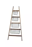 Hylla Hanah Home Miles Ek Spånskiva Metall 145x60x22 cm - Vägghyllor - 8684282608301 - 8