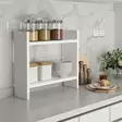 Kökshylla, vit, 34x10x30 cm, tålig, lätt att rengöra - Hylla och klädhängare - 8684282599111 - 2
