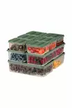 Förvaringslåda Set Hermia Grön Plast 10 Delar - Matlådor och matförvaringsbehållare - 8684283210411 - 1