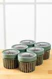 Förvaringslåda Set Hermia Green Plast 6 Delar - Matlådor och matförvaringsbehållare - 8683742868651 - 1