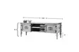 TV-bänk Hanah Home Ada TV Gul MDF 150x40x50 cm - TV-bänkar - 8684282295891 - 6