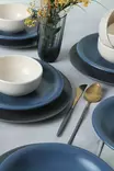 Matsservis Hermia Blå Vit Keramik 18 Delar - Serveringsfat - 8684282417941 - 4