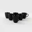 Muggset Hermia Svart Keramik 6 Delar - Kaffe- och teserviser - 8683342857581 - 2