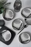 Skål Set Hermia Svart Vit Keramik 6 Delar - Serveringsfat - 8684282991571 - 3