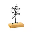 Metalldekoration Aberto Design Sapling Svart Metall Trä 28x8x17 cm - Dekorationer, prydnadsföremål - 8684282696001 - 1