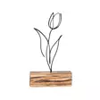 Metalldekoration Aberto Design M036 Svart Metall Trä 17x30x3,5 cm - Dekorationer, prydnadsföremål - 8681875641011 - 1