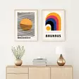 Inramad MDF-tavla Wallxpert Flerfärgad MDF 50x70 cm 2 Delar - Tavlor och ramar - 8684282976141 - 2