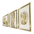 Inramad MDF-tavla Wallity Guld Beige Vit MDF 38x53 cm 3 Delar - Tavlor och ramar - 8683743825301 - 4