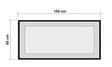 Spegel Hanah Home Quantum ?dea 150 Furu Spånskiva 150x60 cm - Speglar - 8681875317251 - 3