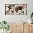 Väggdekor Metall Wallxpert World Map Large Flerfärgad Metall 120x60 cm 3 Delar - Dekorationer, prydnadsföremål - 8683743851591 - 3