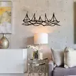 Väggdekor Metall Wallity Ships In Water Svart Metall 68x24 cm - Dekorationer, prydnadsföremål - 8683743680771 - 3