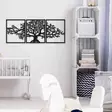 Väggdekor Metall Wallity Svart Metall 124x49 cm 3 Delar - Dekorationer, prydnadsföremål - 8682870318281 - 6