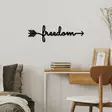 Väggdekor Metall Wallity Freedom Svart Metall 62x19 cm - Dekorationer, prydnadsföremål - 8684282140801 - 3