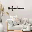 Väggdekor Metall Wallity Freedom Svart Metall 62x19 cm - Dekorationer, prydnadsföremål - 8684282140801 - 4