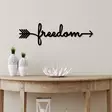 Väggdekor Metall Wallity Freedom Svart Metall 62x19 cm - Dekorationer, prydnadsföremål - 8684282140801 - 2