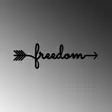 Väggdekor Metall Wallity Freedom Svart Metall 62x19 cm - Dekorationer, prydnadsföremål - 8684282140801 - 5
