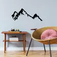 Väggdekor Metall Wallity Mountain Svart Metall 70x30 cm - Dekorationer, prydnadsföremål - 8681875518641 - 2