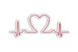 Led Väggdekor Wallity Love Rhythm Rosa Plast 51x21 cm - Ljussmycken och ljusfigurer - 8682870288591 - 7