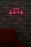 Led Väggdekor Wallity Love Rhythm Rosa Plast 51x21 cm - Ljussmycken och ljusfigurer - 8682870288591 - 4