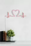Led Väggdekor Wallity Love Rhythm Rosa Plast 51x21 cm - Ljussmycken och ljusfigurer - 8682870288591 - 6