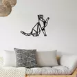 Väggdekor Metall Wallity Svart Metall 51x36 cm - Dekorationer, prydnadsföremål - 8682870853621 - 4