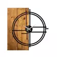 Väggklocka Wallity Wooden Clock Light Walnut/Svart Trä 56x3x58 cm - Väggklockor - 8683342261241 - 1
