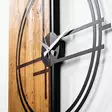 Väggklocka Wallity Wooden Clock Light Walnut/Svart Trä 56x3x58 cm - Väggklockor - 8683342261241 - 6