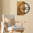 Väggklocka Wallity Wooden Clock Light Walnut/Svart Trä 56x3x58 cm - Väggklockor - 8683342261241 - 3