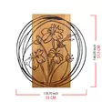 Väggdekor Trä Wallity Orchid Svart Metall 55x57,5 cm - Dekorationer, prydnadsföremål - 8683743680351 - 6