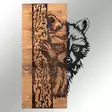 Väggdekor Trä Wallity Folivora Svart Trä 37x57,5 cm - Dekorationer, prydnadsföremål - 8683743680481 - 4