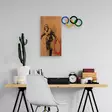 Väggdekor Trä Wallity Banksy Valnöt/Svart Trä 58x60 cm - Dekorationer, prydnadsföremål - 8683743027491 - 2