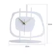 Dekorativ Klocka Aberto Design Pietra Vit Metall 21x23 cm - Väggklockor - 8683742881971 - 4