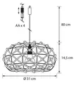 Koristelamppu Agni 31 cm - Ljussmycken och ljusfigurer - 6435200312761 - 3