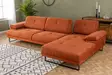 Hörnsoffa Atelier del Sofa Mustang Orange Polyester 274x174x83 cm - Soffor - 8683342846851 - 5