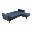 Hörnbäddsoffa Atelier del Sofa Aqua Mörkblå Linne 225x150x85 cm - Soffor - 8681875324051 - 6