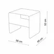Sidobord Hanah Home Shb013A Guld Metall 45x56x52 cm - Sidobord och extrabord - 8684283715091 - 4