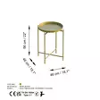 Soffbord Hanah Home Shb007A Guld Metall 46x56x46 cm - Soffbord - 8684282461241 - 6