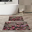 Badrumsmatta Set Mijölnir Flerfärgad 100% Polyester Halkfri Antibakteriell 50x60 cm & 60x100 cm - Badrumsmattor och våtrumsmattor - 8683342420181 - 2