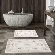 Badrumsmatta Set Mijölnir Flerfärgad 100% Polyester Halkfri Antibakteriell 50x60 cm & 60x100 cm - Badrumsmattor och våtrumsmattor - 8683342420501 - 2