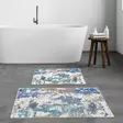 Badrumsmatta Set Mijölnir Flerfärgad 100% Polyester Halkfri Antibakteriell 50x60 cm & 60x100 cm - Badrumsmattor och våtrumsmattor - 8683342420921 - 2