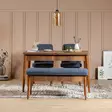 Matbord Hanah Home Vina 1048 Mörkblå Valnöt Spånskiva 130x77x80 cm - Matbord - 8681875791211 - 2