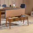 Matbord Hanah Home Vina 1048 Mörkblå Valnöt Spånskiva 130x77x80 cm - Matbord - 8681875791211 - 3
