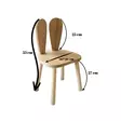 Barnstol Hanah Home Bunny Chair Brun MDF Massivt Trä 30x30x25 cm - Barnmöbler - 8684282975601 - 4