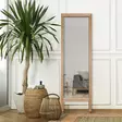 Golvspegel, naturvit, 45 x 145 cm, hållbar, mångsidig - Speglar - 8684282295631 - 2