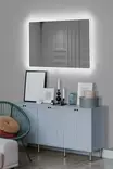 Spegel Hanah Home Rektangulär Vit Akryl Med Mdf 40x60 cm - Speglar - 8684282469001 - 2