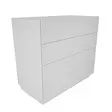Byrå Hanah Home Lines Vit Spånskiva 90x45x81,6 cm - Byråer och skåp - 8683743119851 - 1