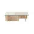 Soffbord Hanah Home Escape Travertin Glas Spånskiva 105x30x65 cm - Soffbord - 8684283059201 - 1