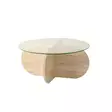 Soffbord Hanah Home Bubble Transparent Glas Spånskiva 75x35 cm - Soffbord - 8684283059171 - 1